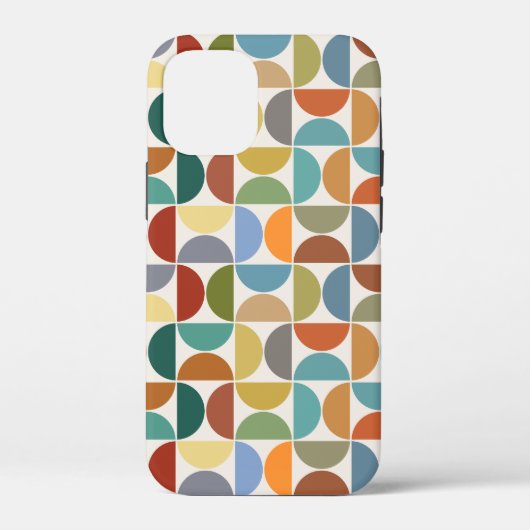 クリーム上のMCM半円パターン色 Case-Mate iPhoneケース (裏面)