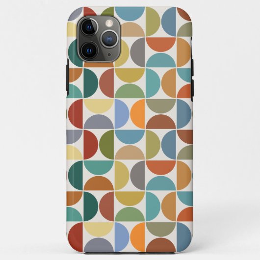 クリーム上のMCM半円パターン色 Case-Mate iPhoneケース (裏面)