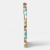 クリーム上のMCM半円パターン色 iPhoneケース (左側面)