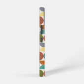 クリーム上のMCM半円パターン色 SAMSUNG GALAXYケース (右側面)