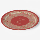 クリーム付きバーンドレッド ペーパープレート (アングル)