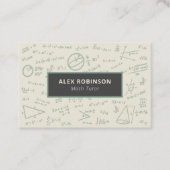 クリーム代数Math Tutor名刺 名刺 (正面)