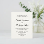 クリーム低コスシンプルトの手書ミニマルき結婚の (スタンド正面)