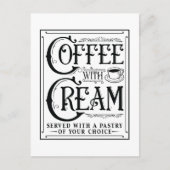 クリーム入りコーヒー ポストカード (正面)