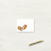 クリーム入りスナックケーキジャンクフードトウィンキーポスト ポストイット (デスク上)