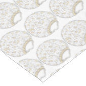 クリーム入り粉砂糖ドーナツドーナツ食品 テーブルクロス (アングル)