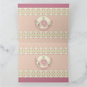 クリーム及びピンク及び埃バラ カード (内部)