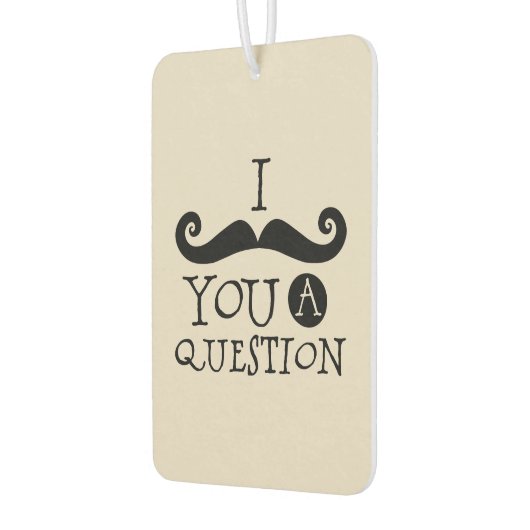 クリーム口ひげ質問ユーモア父の日 カーエアーフレッシュナー (左)