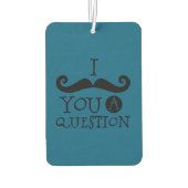 クリーム口ひげ質問ユーモア父の日 カーエアーフレッシュナー (裏面)