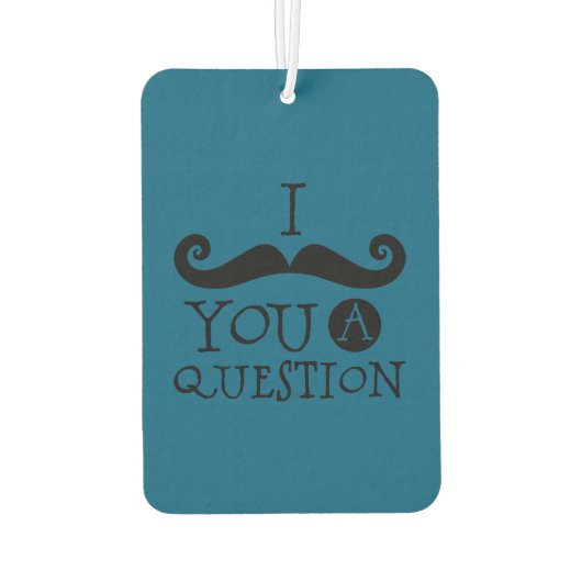 クリーム口ひげ質問ユーモア父の日 カーエアーフレッシュナー (裏面)