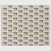 クリーム口ひげ質問ユーモア父の日 ラッピングペーパー (フラット)