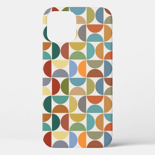 クリーム地のMCM半円模様カラー Case-Mate iPhoneケース (裏面)