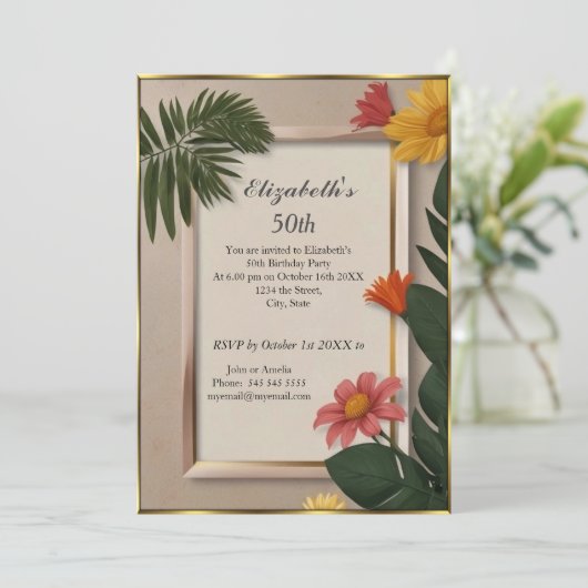 クリーム夏期50thバースデーパーティー 招待状 (スタンド正面)