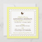 クリーム大切カスタムシャワー招待状 招待状 (正面)