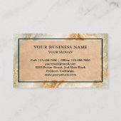 クリーム大理石花崗岩スプラッシュバックキッチンカウンター 名刺 (裏面)