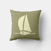 クリーム帆船のカキ枕 クッション (裏面)