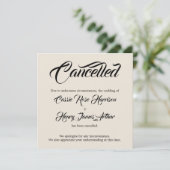 クリーム念入りの取り消し結婚の発表 招待状 (スタンド正面)