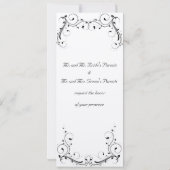 クリーム感じ招待状 招待状 (裏面)