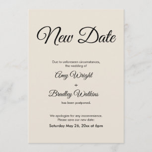 クリーム新日延期結婚発表 招待状