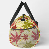 クリーム日本ののカエデ模様 ダッフルバッグ (右)