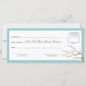 クリーム桜さくらんぼ花咲きギフト証明書 (裏面)