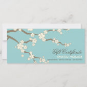 クリーム桜さくらんぼ花咲きギフト証明書 (正面)