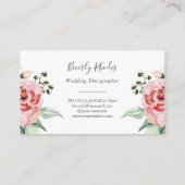クリーム水彩バラ 名刺 (裏面)