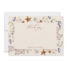 クリーム水彩ワイルドフラワーカリグラフィー