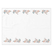 クリーム水色かぼちゃのフローラベビーシャワー テーブルクロス (正面(横))