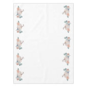 クリーム水色かぼちゃのフローラベビーシャワー テーブルクロス (正面)