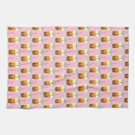 クリーム泡入りキャラメルアイスコーヒー キッチンタオル