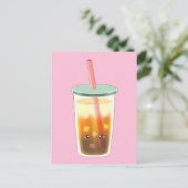 クリーム泡入りキャラメルアイスコーヒー ポストカード (スタンド正面)