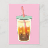 クリーム泡入りキャラメルアイスコーヒー ポストカード (正面)