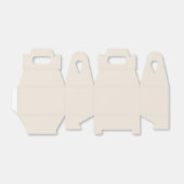 クリーム無地のベージュアイボリー フェイバーボックス (折り畳みなし)