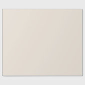 クリーム無地のベージュアイボリー ラッピングペーパー (フラット)