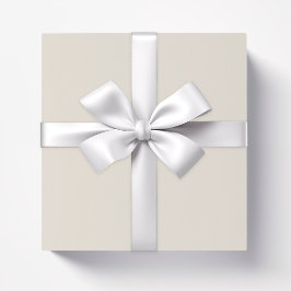 クリーム無地のベージュアイボリー ラッピングペーパー