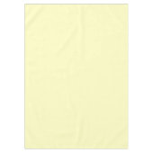 クリーム無地の状の淡い色の黄色 テーブルクロス (正面)