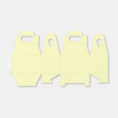 クリーム無地の状の淡い色の黄色 フェイバーボックス (折り畳みなし)