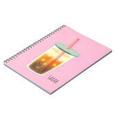 クリーム発泡磁石付きキャラメルアイスコーヒー ノートブック (左側)