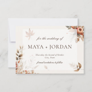 クリーム秋のカボチャ収穫日除く セーブザデート