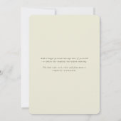 クリーム秋の花模様感謝祭フォトカード シーズンカード (裏面)