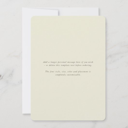 クリーム秋の花模様感謝祭フォトカード シーズンカード