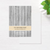 クリーム素朴ウッドカスタムイヤリングカード (デスク)