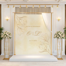 クリーム結婚バックグラウンドのゴールデンフローラ