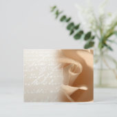 クリーム結婚バラのカスタマイズハガキ ポストカード (スタンド正面)