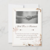 クリーム結婚秋の感謝サンキューカード サンキューカード (正面)