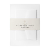 クリーム航海のいかり | ウェディング 招待状ベリーバンド (正面例)