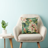 クリーム色のシャクナゲの花の花の花びら クッション (椅子)