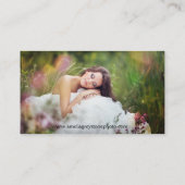 クリーム色のダマスク織のエレガントなヴィンテージの名刺 名刺 (裏面)