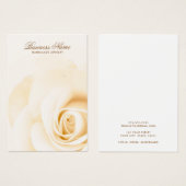 クリーム色のバラエレガントイヤリングディスプレイカード (正面&裏面)